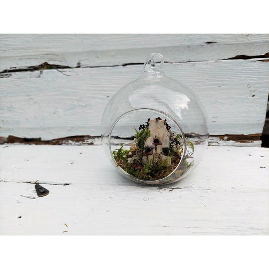 Fairy House in Glass Bauble