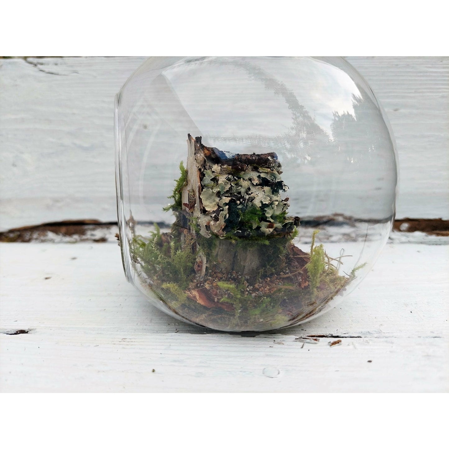 Fairy House in Glass Bauble